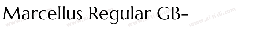 Marcellus Regular GB字体转换